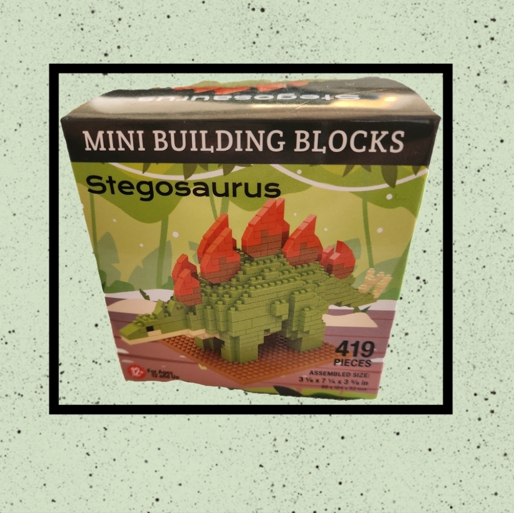 NIB Mini Block Stegosaurus